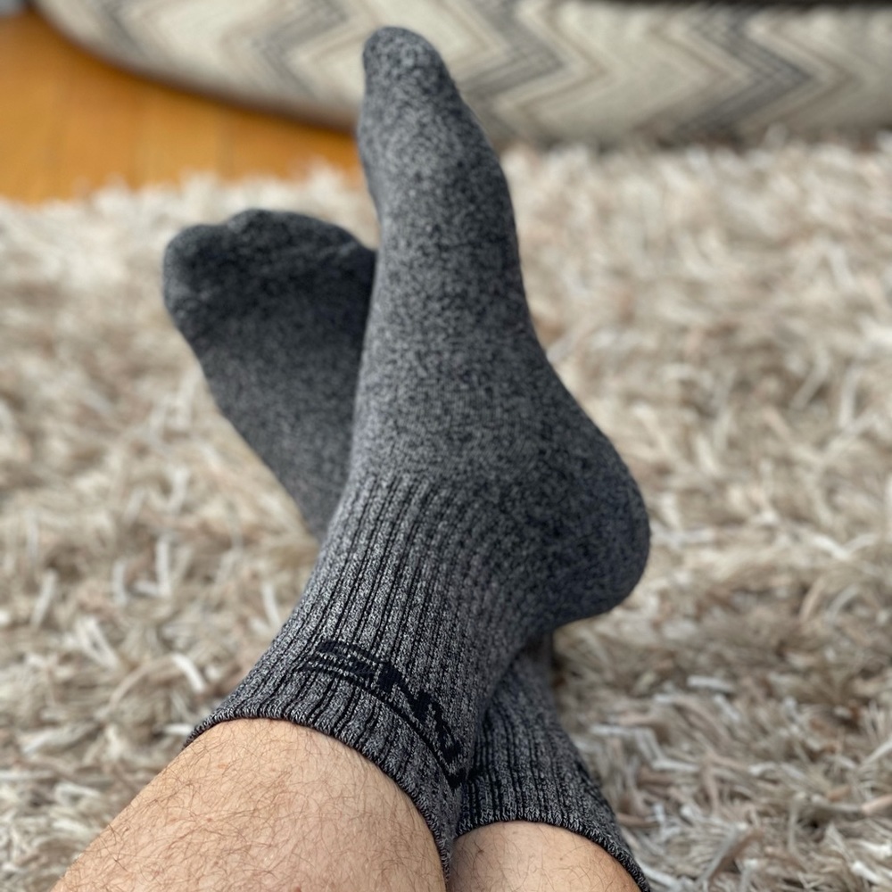Vans grey mid sock